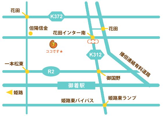 チャルゴクライミングジムの地図
